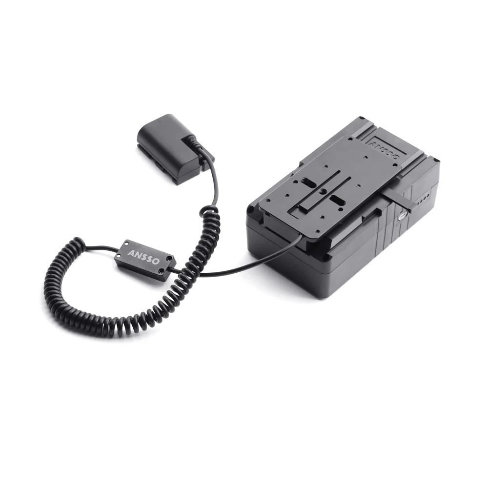 Ansso V-Mount V-Lock пластина для установки аккумулятора адаптер питания с LP-E6 пустышка батарея для Canon DSLR 7D 5D3 5D4 80D камера