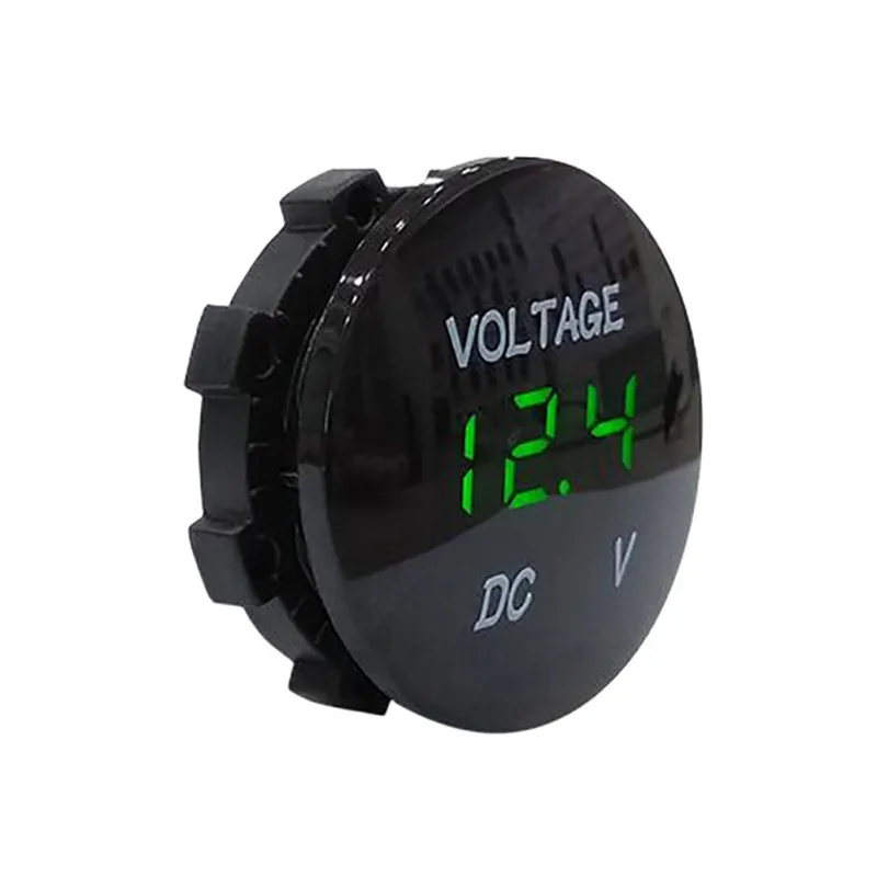 DC 12V-24V Digital Panel Voltmeter Voltage Meter Tester Led Display Green/red/blue for Car Motorcycle Auto | Автомобили и