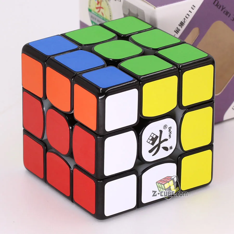 Волшебный куб головоломка Даян жанчи 57 мм 3x3x3 3*3*3 333 легкие игрушки подарок Чемпион профессиональный конкурс твист мудрый клуб - Цвет: New ZhanChi 18 Black
