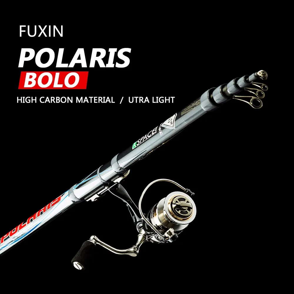 FUXIN polaris телескопическая рыболовная удочка портативный Bolo стержень 3 8 6 0 м 90 см