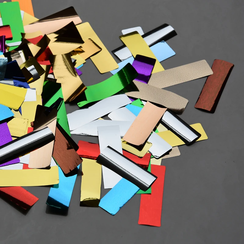 Мути цвет Retangular 1 5*5 см конфетти из фольги измельченные блёстки confettis de mariage