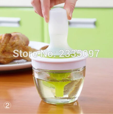 Всасывающая силиконовая кисточка для барбекю смазывания антипригарная масляная