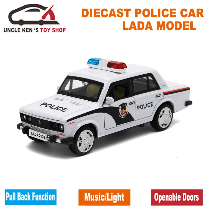 Модель русская LADA Diecast 15 см в длину металлический патрульный автомобиль детские игрушки из сплава с
