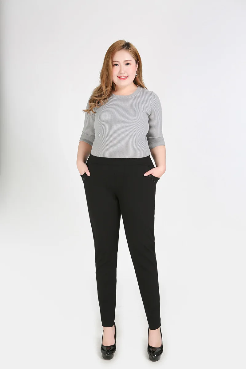 TUHAO офисные женские джинсы размера плюс 9XL 8XL 7XL талия бедра женские брюки большой размер для 140 кг YHFS