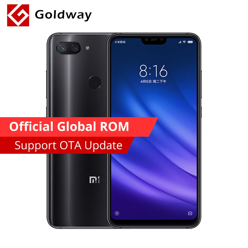 Оригинальный Xiaomi Mi 8 Lite 4 Гб ОЗУ 64 ПЗУ мобильный телефон Snapdragon 660 Восьмиядерный 24MP