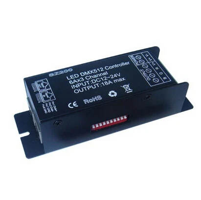 10 шт. Led DMX512 контроллер 3 канала светодиодный RGB Цифровой дисплей Контроллер DMX 512