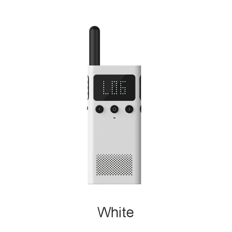 Белый Xiaomi Mijia Walkie Talkie 1S 20 каналов 430-440 МГц двухстороннее радио Смарт Bluetooth переговорные USB зарядка приложение расположение поделиться - Цвет: Белый