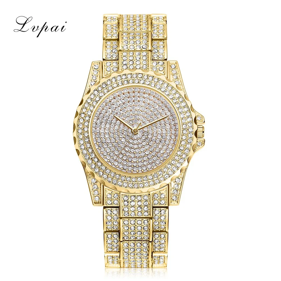 

Brand Women Watches Luxury Casual Quartz Fashion Woman Rhinestone Ladies Gold Watch Bracelets Dress Wristwatch Clock 2017 New