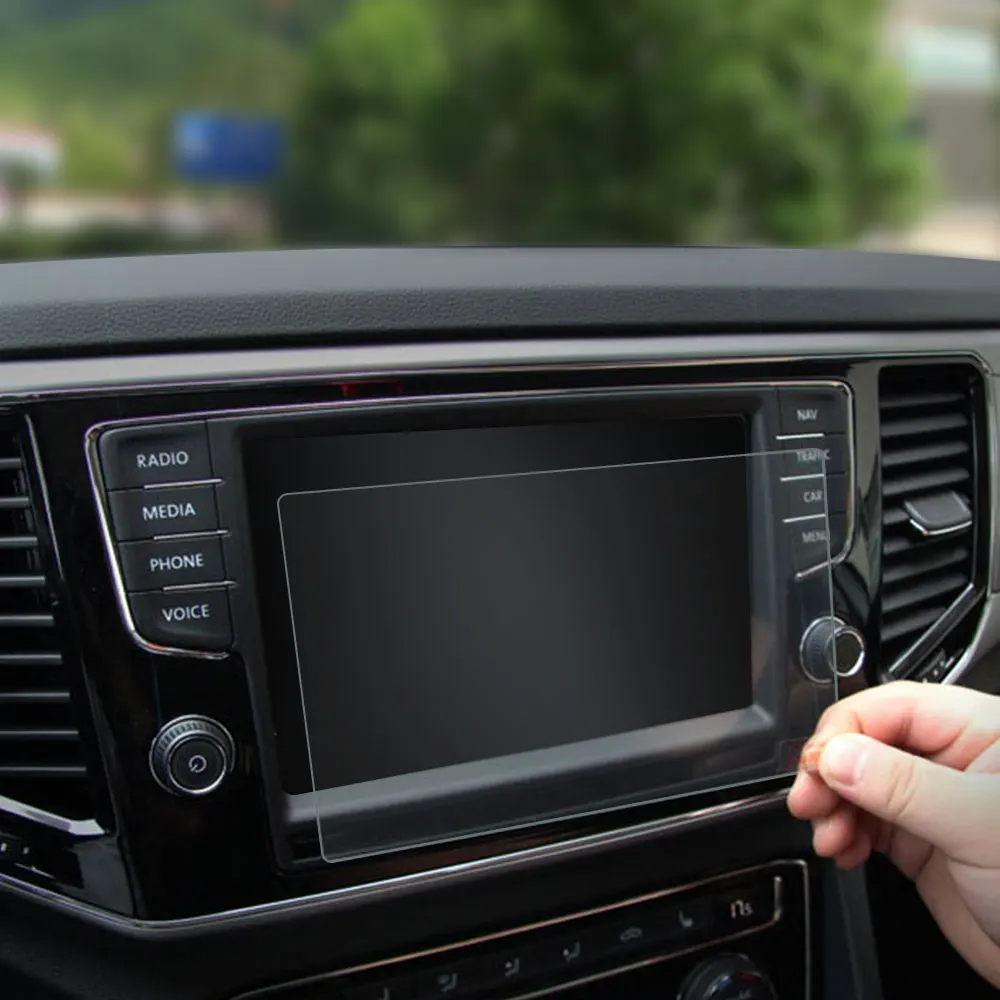 Автомобильная навигация gps экран стекло сталь защитная пленка для Volkswagen VW Tiguan MK2