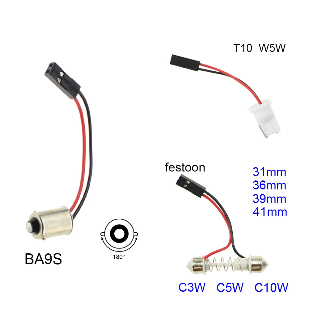 KEIN 10 шт. 24SMD 5630 BA9S festoon led T10 W5W T4W чтение купол 5730 карта панель купольные огни