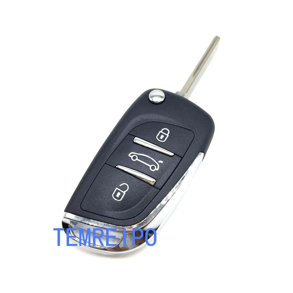 10pcs/lot Modified 3 Buttons Flip Remote Key Fob Case For Citroen C2 C3 C4 C5 C6 XSARA GRAND PICASSO CE0536 | Автомобили и