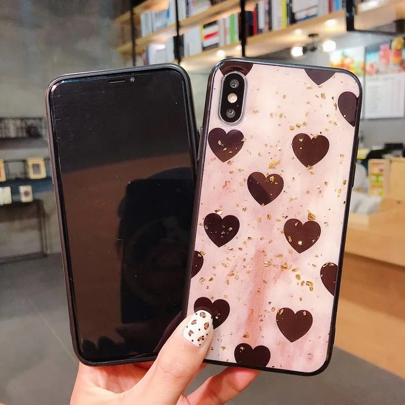 Эпоксидный Платиновый Роскошный чехол для iPhone X 6 XS 6S 7 8 XR MAX Ультратонкий Мягкий Plus