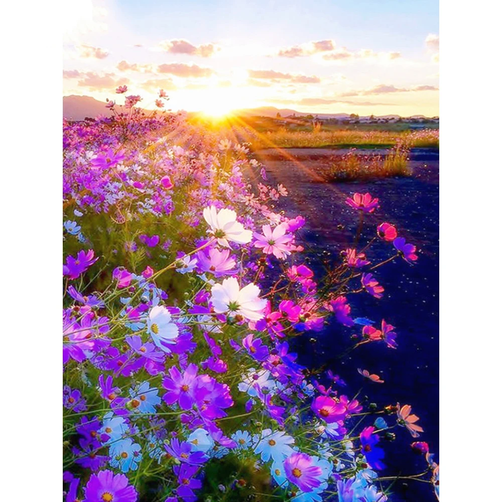 

Full Square/round Diamond Painting 5d Scenery Picture Of Rhinestone Diamond Embroidery Diamond Mosaic Flower Handmade