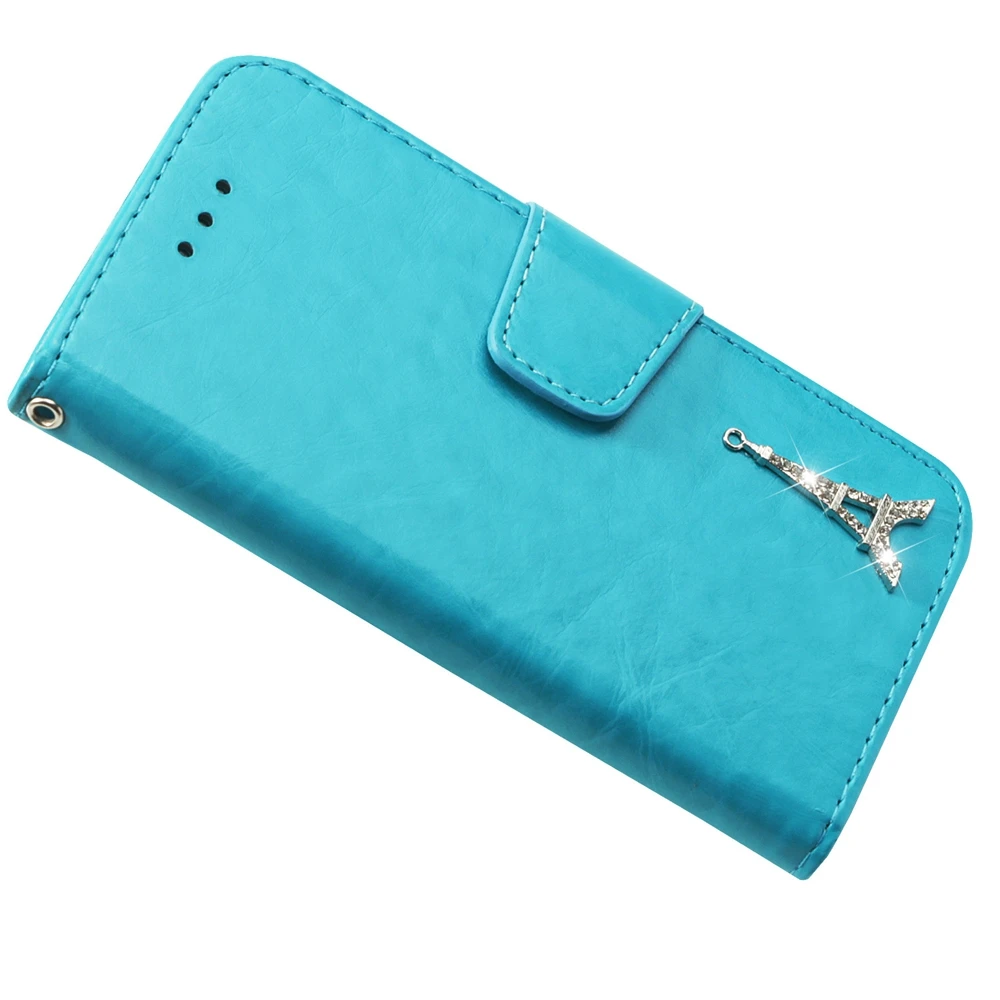 Cases For Huawei honor 4C 5C 6C 7C 6X 7X Retro Plain PU Leather Flip Wallet Bling Effiel Card holder Mate 10 Lite Pro | Мобильные