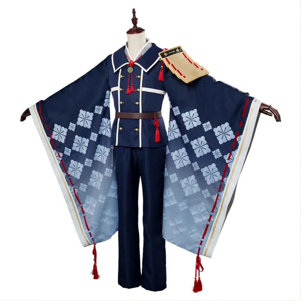 Костюм для косплея Touken Ranbu Hakusan Yoshimitsu костюм с париком полный комплект парик