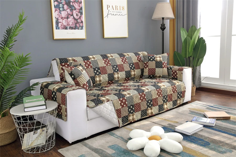 Стеганный диван Чехол для дивана Recliner кресло Пледы для домашних животных собак детский коврик протектор мебели Нескользящие Чехлы для кресел 1/2/3 сиденье
