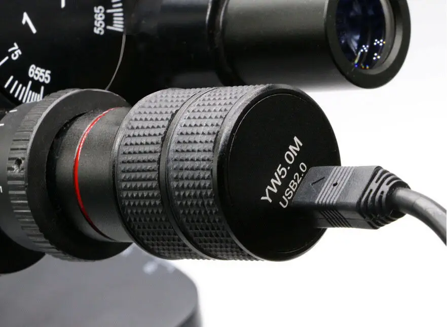 5MP HD USB CCD Digital Microscope Electronic Camera Eyepiece with C mount micrometer Free Driver | Инструменты