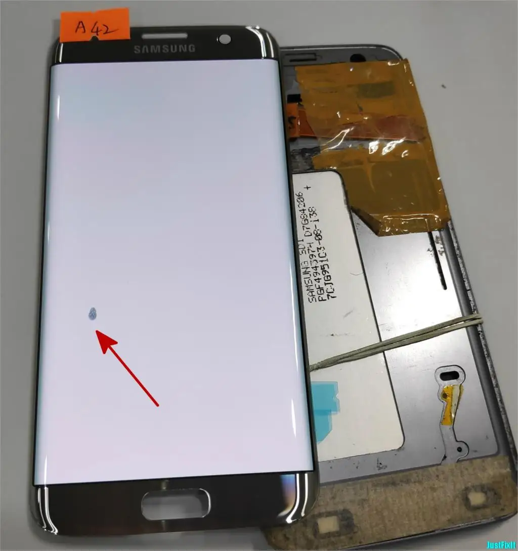 Super AMOLED серебристый для samsung Galaxy S7 edge G935F G935A G935FD дефект ЖК-дисплей с сенсорным экраном дигитайзер 5,5''