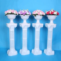european style hollow out artificial roman columns plastic pillars road cited wedding props event decoration flower ball 2pcs
