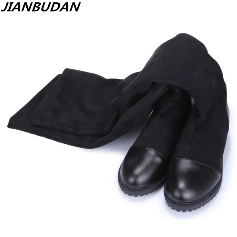 

Size 35-43 Autumn Women's high-quality shoes elastic material platform women's boots 2023 new knee boots high boots with height