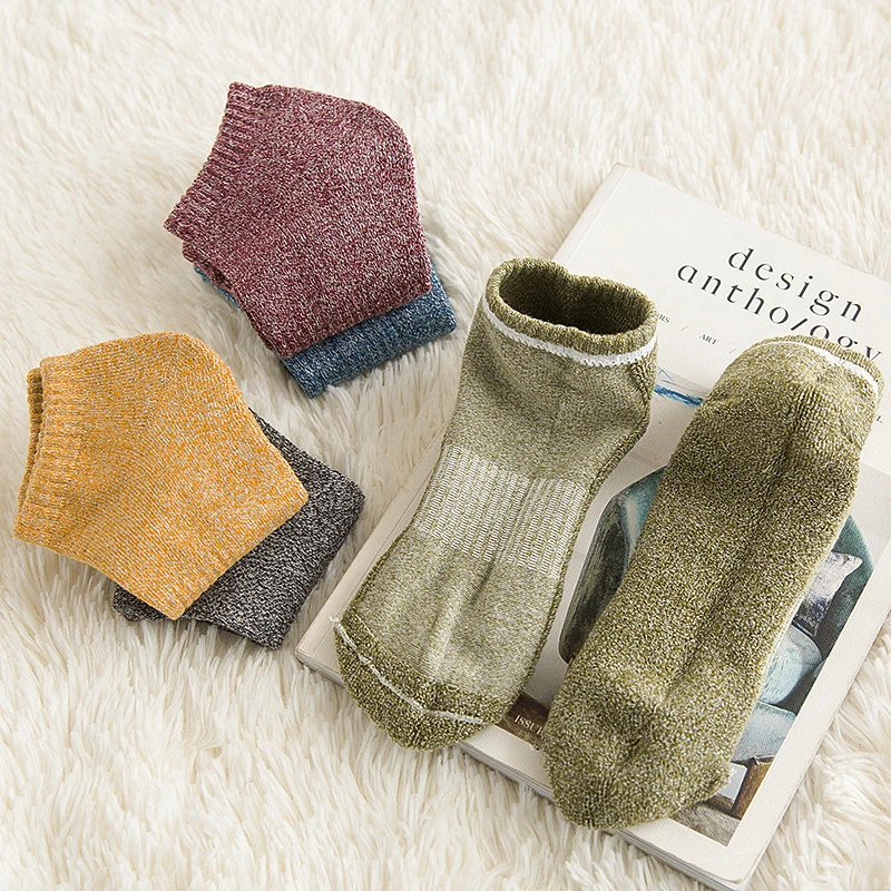5 пар мужские толстые теплые носки осенние и зимние комфортные хлопковые Meias Sox