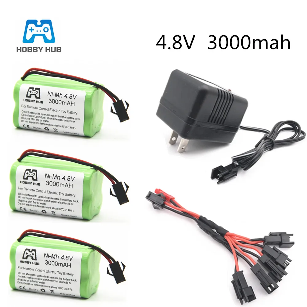 Аккумулятор 5 в 1 hobby hub 4 8 В 3000 мА/ч 2400 2800 с зарядным устройством для