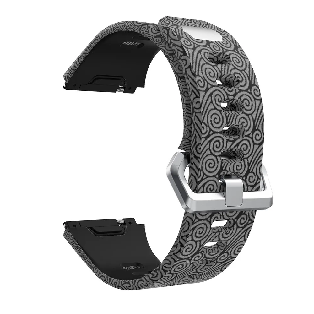 H Спортивные Мягкие силиконовые часы ремешок для Fitbit ионной умные часы ремешок фитнес замена Браслет дышащий браслет красочные - Цвет ремешка: H