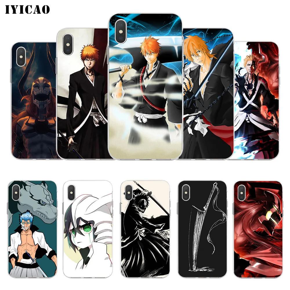 IYICAO Ichigo BLEACH Мягкий силиконовый чехол для телефона iPhone X XR XS MAX 6 6s 7 8 Plus 5 5S SE TPU