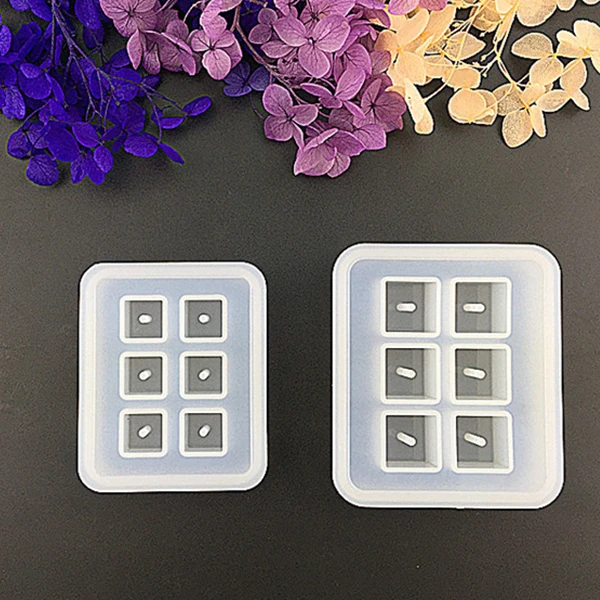 2 шт кубический дизайн силиконовые формы для бисера с отверстиями квадратная