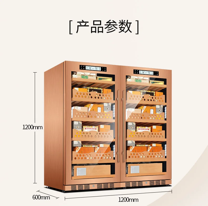 FK-128CT1 шкафчик для хранения сигар "humidor" роскошный деревянный из испанского кедра humidor из нержавеющей стали сигарный шкаф компрессор кулер для сигар