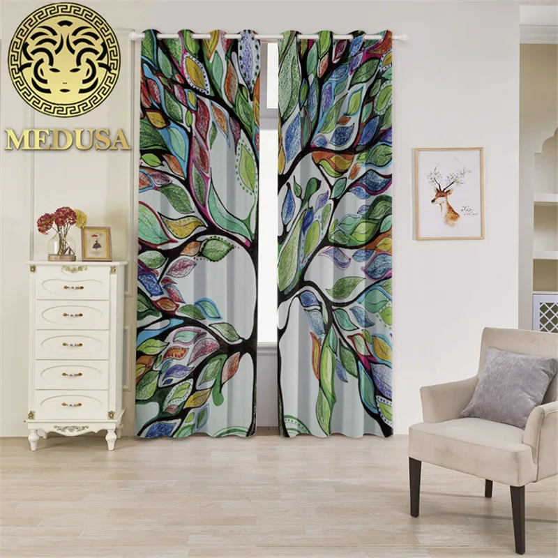 Медуза Дельфин 3d втулка Топ теплоизолированные затемненные оконные шторы 2
