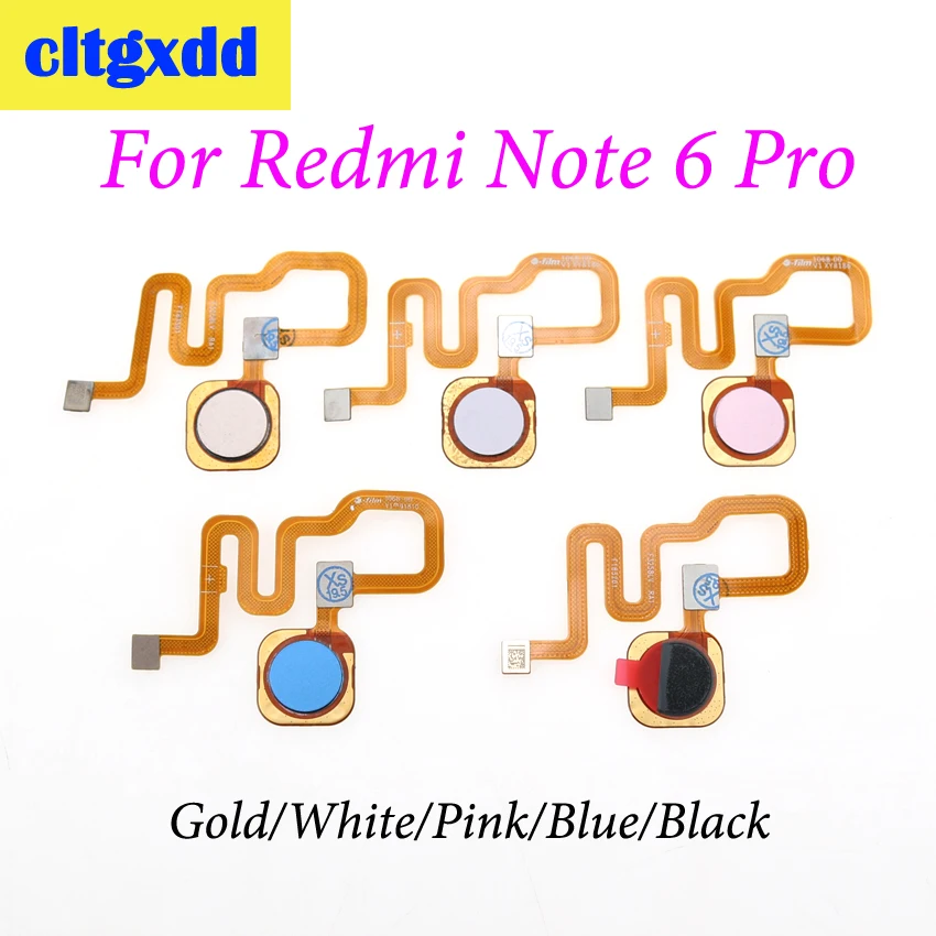 Cltgxdd для Xiaomi Redmi Note 6 Pro сканер отпечатков пальцев Главная кнопка гибкий кабель