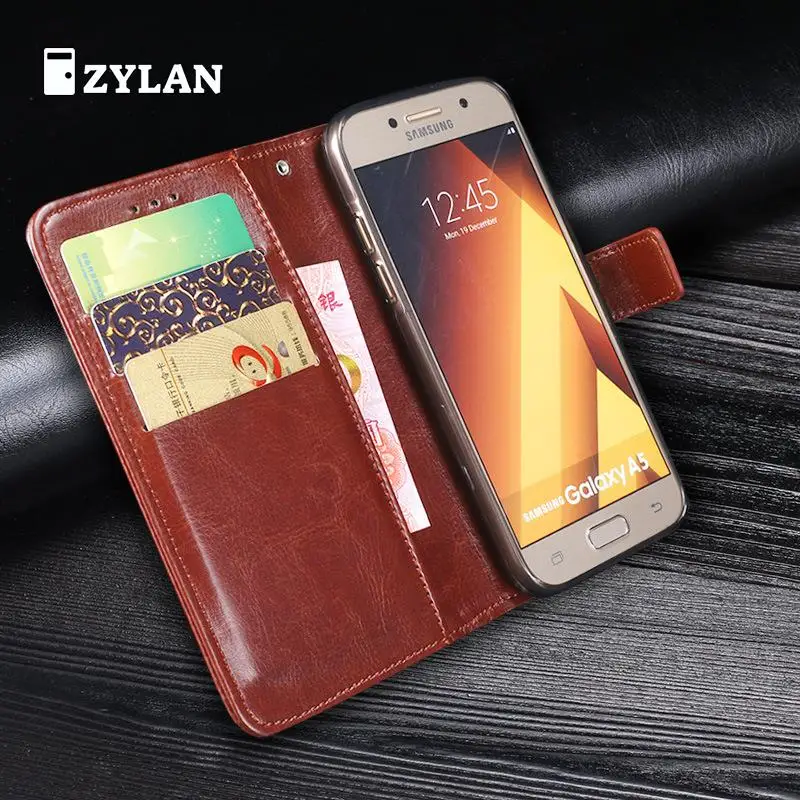Чехол для zylan Samsung Galaxy A5 2017 флип кошелек кожаный чехол A520 Полная Мягкая книга и