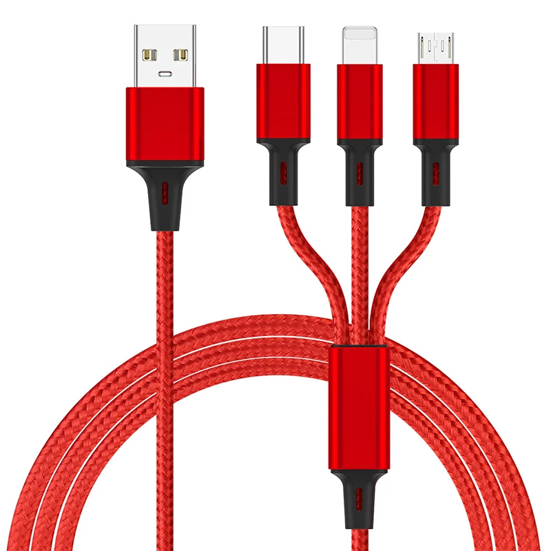 Vogek 3 в 1 USB кабель с Micro Type C зарядный для освещения Android зарядки телефона|Кабели