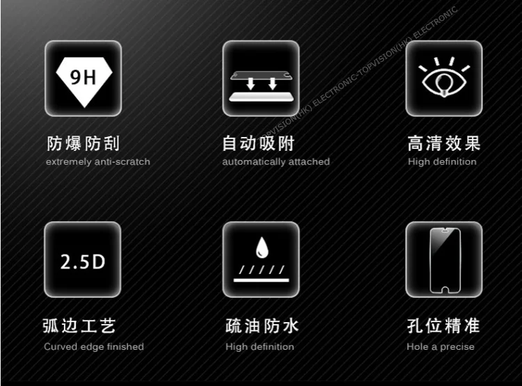 Изогнутое закаленное стекло премиум-класса 9H около 0 3 мм 2.5D Защита экрана для apple