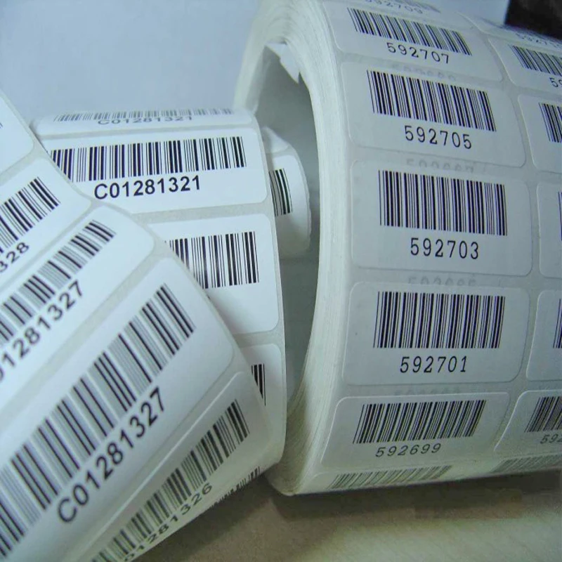Рулон клеевых наклеек для штрих кодов от китайского производителя alibaba|barcode