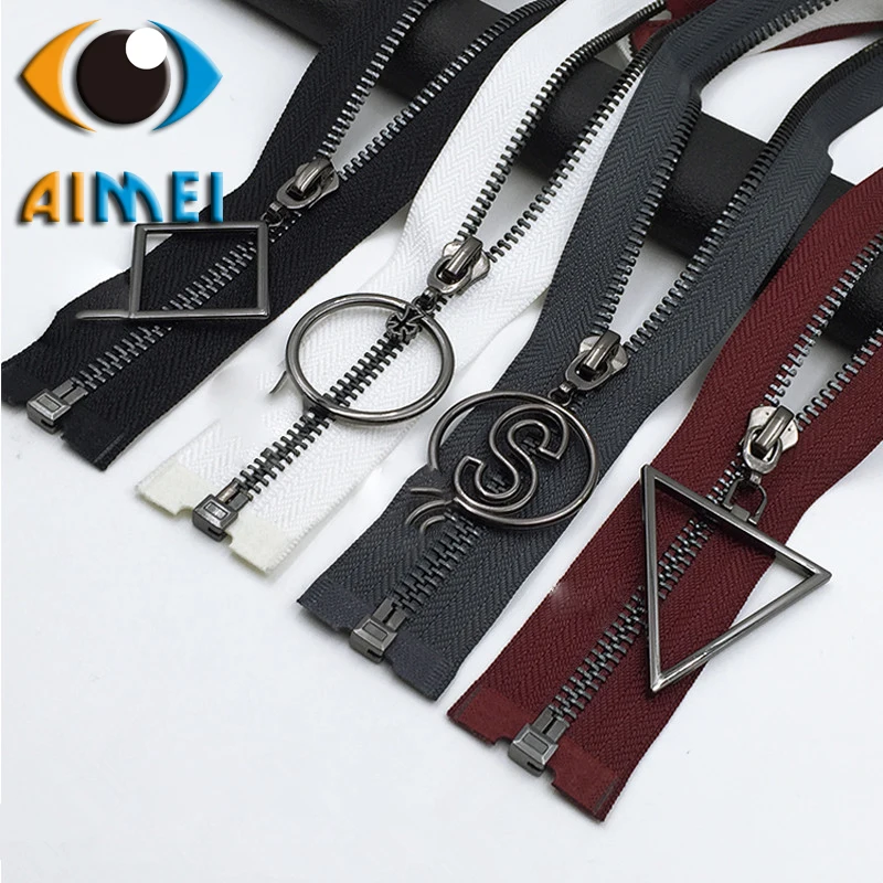 Производители металлических черных зубьев молния с открытым хвостом