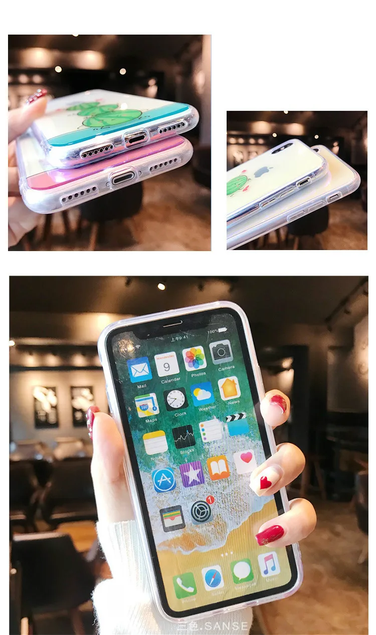 EXTREE свежие фрукты в летние прозрачные синий свет мягкий чехол для iPhone X 8/7/6 Plus