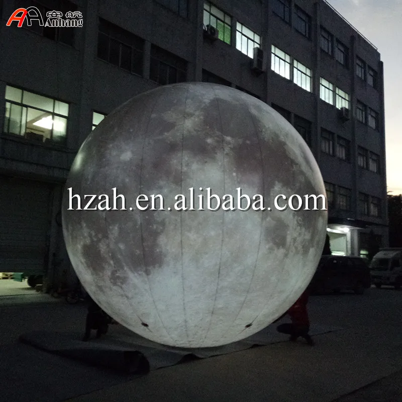 

Free Shipping Giant Lighted Inflatable Moon Balloon