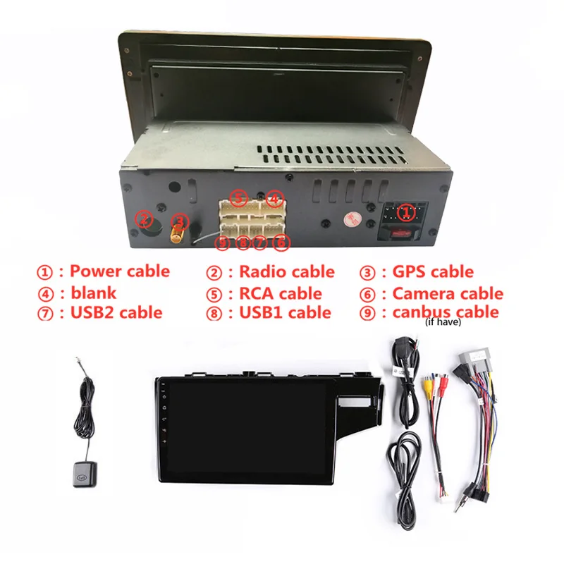 4G ram 2.5D ips 8 ядерный Android 9,1 автомобильный DVD мультимедийный плеер gps для honda Fit jazz Right driving 15- Радио Навигация