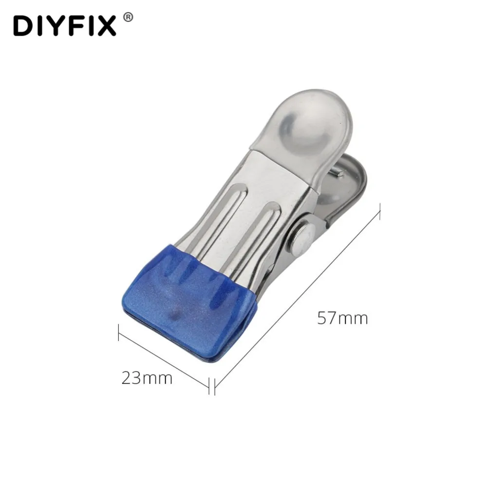 DIYFIX 10 шт. металлический зажим приспособление многоцелевой крепежный зажим для мобильного телефона планшета клееный ЖК-экран ремонтный набор инструментов