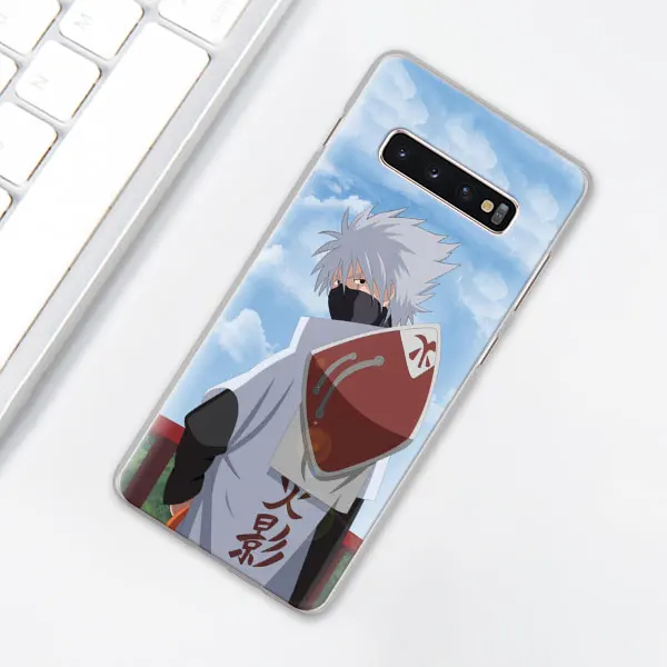 004 Аниме «Наруто» производства компании "Kakashi" чехол для телефона аниме для samsung Galaxy S10e S10 плюс S7 S8 S9 Plus, Note 8, 9, 10, плюс S10 5G M20 M30 жесткий чехол Coque - Цвет: 004