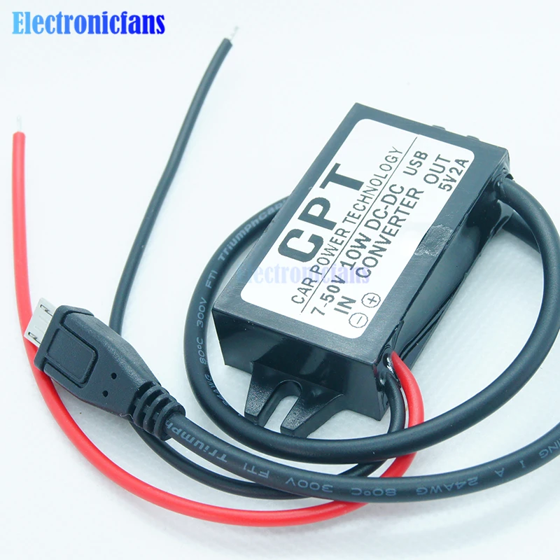 USB Φ 7 50V to 5V 2A 10W понижающий модуль преобразователя или Адаптер выходной мощности