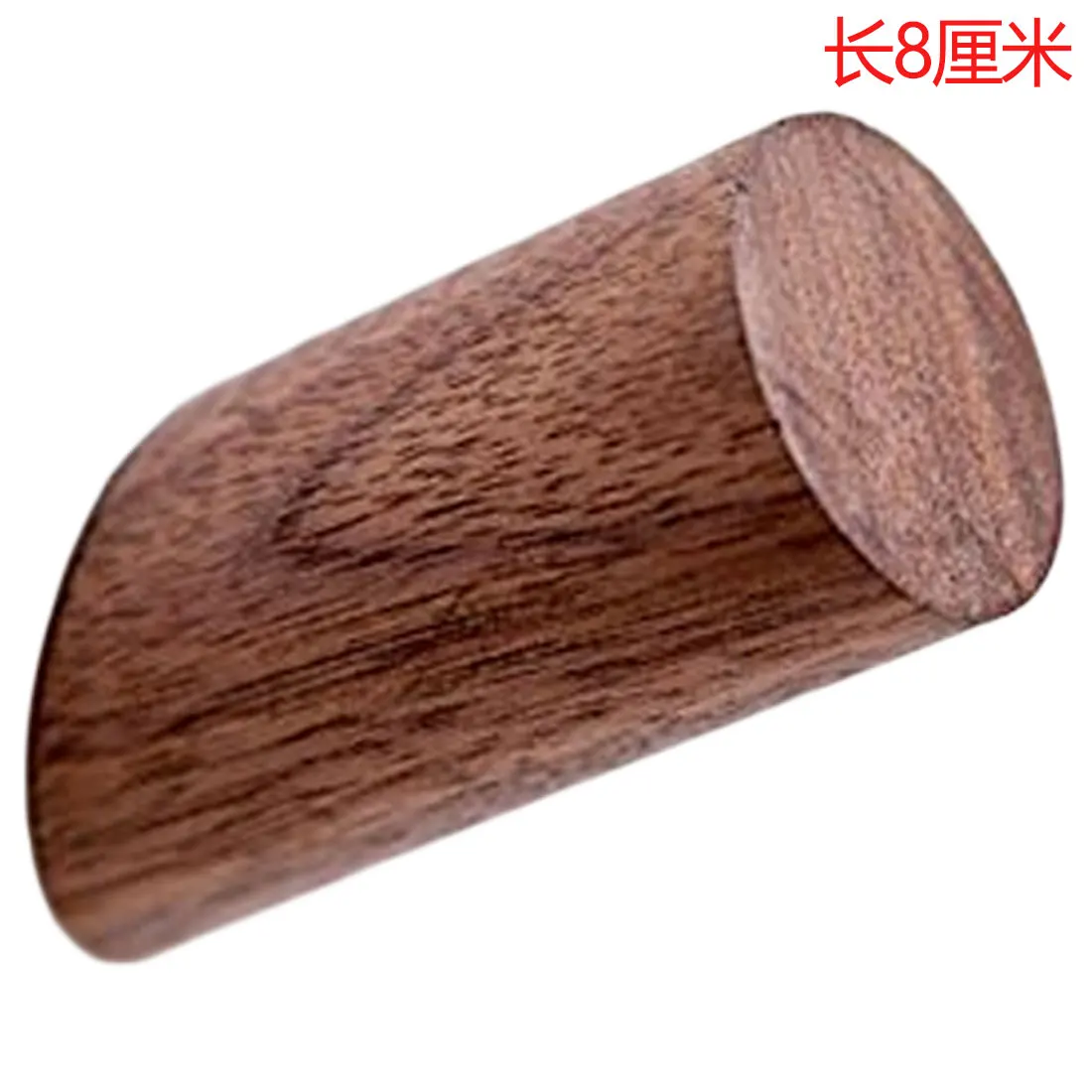 Walnut 8CM Вешалка для одежды из натурального дерева, настенная сумка для мелочей, шапка, шарф, крючок, декоративный держатель для ключей, ванная комната, стеллаж для хранения - Цвет: Walnut 8CM