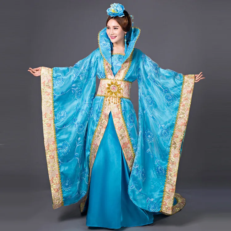 

Chinese Han Dynasty Court Dress Dramaturgic Dress Women Ancient Infanta Costume Peri Theatrical Draggle-tail Dress High Quality