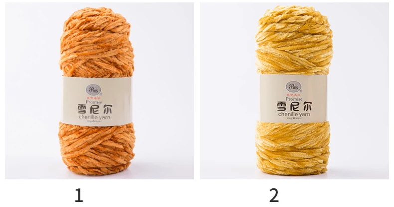 100g/ball DIY Soft Chenille Yarn Polyester Winter Warmth Pleuche Cashmere Yarn Baby Wool Thread Hand Knitting Crochet JK498