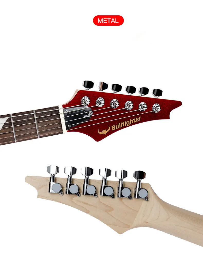 6 струн электрическая гитара палисандр гриф липа гитары ra с Gig Bag для начинающих