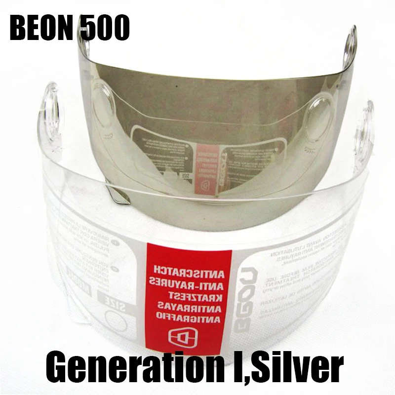 Generation 1 silver BEON 500 Four Seans Full Face классический мотоциклетный шлем Go kart горный велосипед ATV мотоциклетный головной убор casco capacete козырек - Цвет: Generation 1 silver