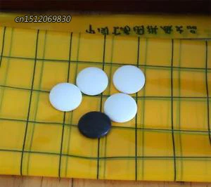 Разработанный Китайский игровой набор Go кожаная коробка Goban доска и меламиновые