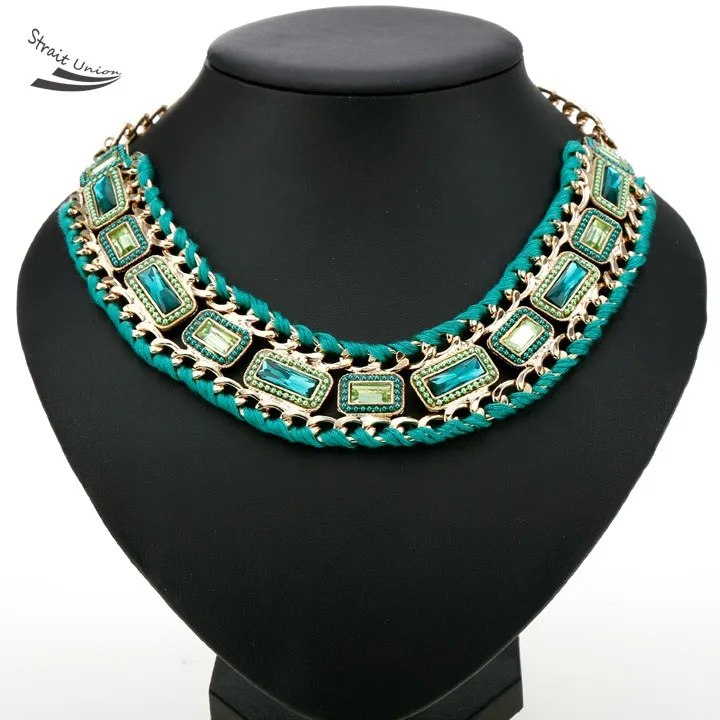 Горный хрусталь ожерелье женщины цепи колье нагрудник прямая поставка 36 |